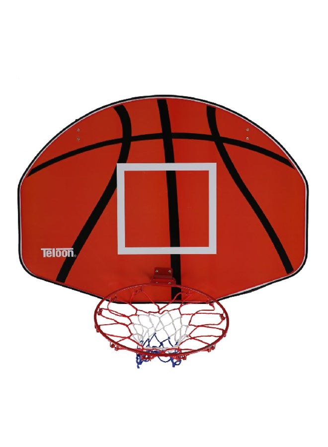Sturdy Hang-Up Basketball Board with Ring and Net Multicolor BB11218