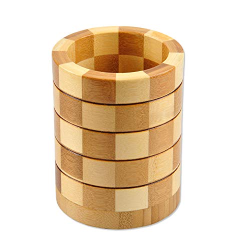 Bamboo Kitchen Tool Holder Round Shaped Bamboo Kitchen Utensil Holder and Organizer