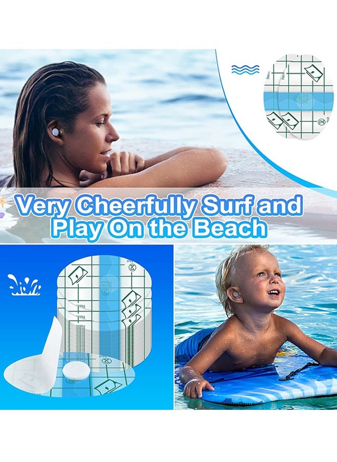 Sweet Life - 80pcs Baby Waterproof Ear Stickers with Absorbent Cotton, Baby Shower Ear Covers, Newborn Ear Protector for Bathing Swimming Showering Surfing Snorkeling and Other Water Sports - Image 1