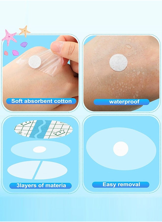 Sweet Life 80pcs Baby Waterproof Ear Stickers with Absorbent Cotton, Baby Shower Ear Covers, Newborn Ear Protector for Bathing Swimming Showering Surfing Snorkeling and Other Water Sports  - Image 5