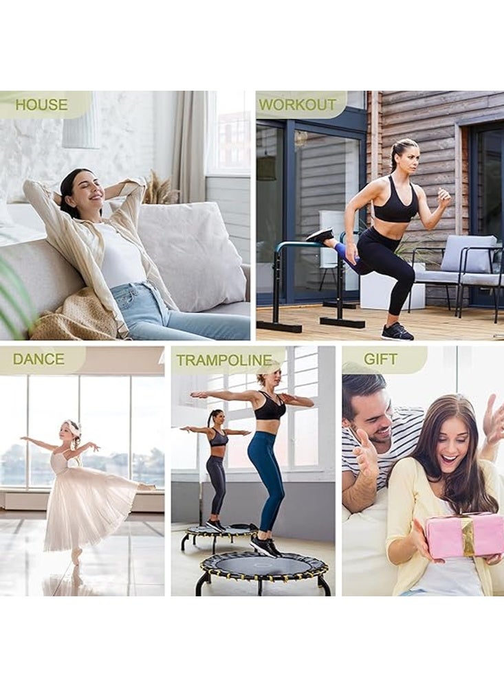 يالونج 6 أزواج من جوارب بيلاتيس للنساء، جوارب رياضية مانعة للانزلاق لليوجا ورقص الباليه وتدريبات باريه وممارسة التمارين الرياضية حافية القدمين في المستشفى - Image 3