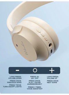 ShebSheb Wireless On Ear Bluetooth Headphones,Foldable Bluetooth Wireless Headset Over Ear with Noise Cancelling Microphone  - Image 4