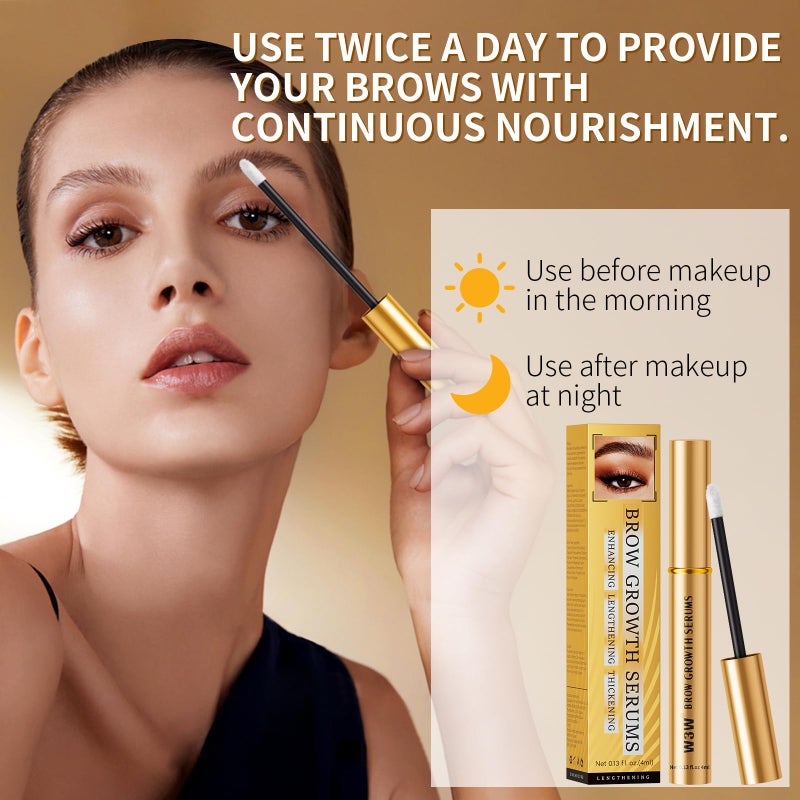 W3W Eyebrow Growth Serum â€“ Clinically Proven Peptide Brow Enhancer for Fuller, Thicker Brows â€“ With Myristoyl Pentapeptide-4 & Botanical Extracts â€“ Prostaglandin-Free, Safe for Sensitive Skin (5ml) - Image 5