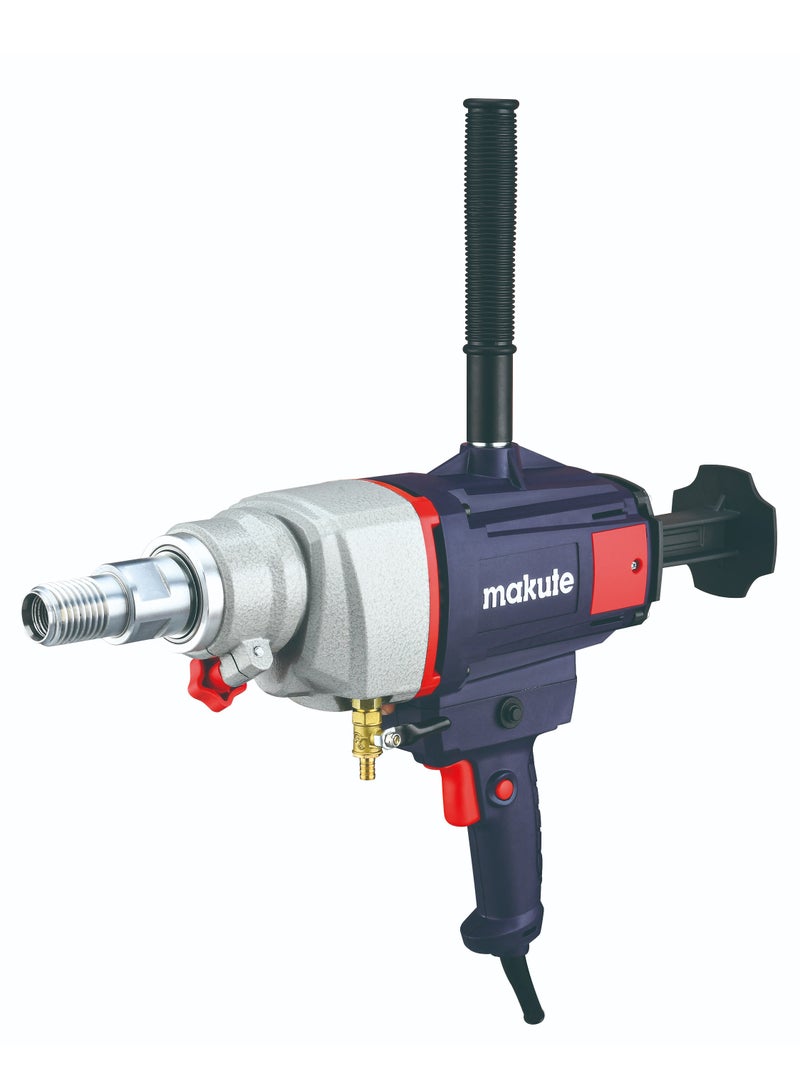 makute Diamond Core Drill DC001-Y, 2600W High-Performance Drill with 360° Rotating Handle, Leak-Proof Design for Dry and Wet Drilling, 0-1400 RPM, 180mm Max Drilling Diameter, 220-240V - Image 2