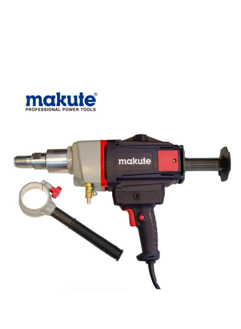 makute Diamond Core Drill DC001-Y, 2600W High-Performance Drill with 360° Rotating Handle, Leak-Proof Design for Dry and Wet Drilling, 0-1400 RPM, 180mm Max Drilling Diameter, 220-240V - Image 5