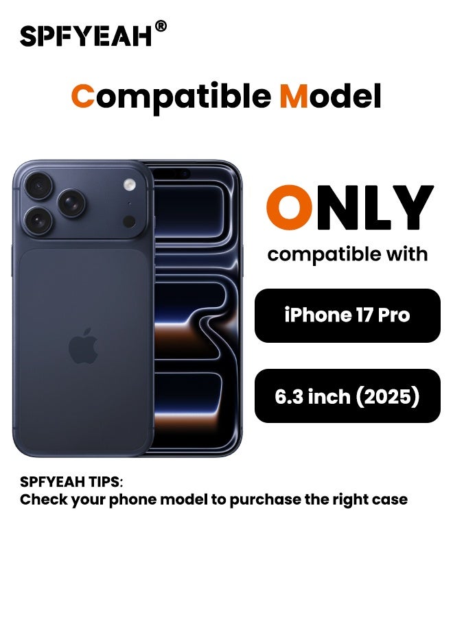 اس بي اف يا. جراب iPhone 17 Pro مع واقي شاشة للخصوصية | مجموعة 2 في 1، مُحسّن [حماية كاملة للكاميرا] [متوافق مع Magsafe] [شفاف غير لامع] جراب مغناطيسي متين مقاوم للصدمات رفيع لهاتف iPhone 17 Pro مقاس 6.3 بوصة (أسود، عبوة من 1+1) - Image 2