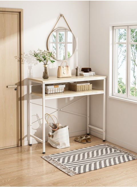 Console Table, 2 Tier Entryway Table, Narrow Sofa Table for Living Room, Hallway, Foyer,Entrance, Bedroom.