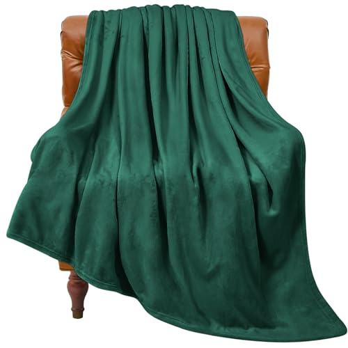 BEDELITE Fleece Blanket Christmas Forest Green Throw Blankets for Couch Bed 300GSM Luxury Plush Cozy Fuzzy Blanket 50 x 60 Super Soft Warm Lightweight Throw Blanket for Travel Camping - Image 1
