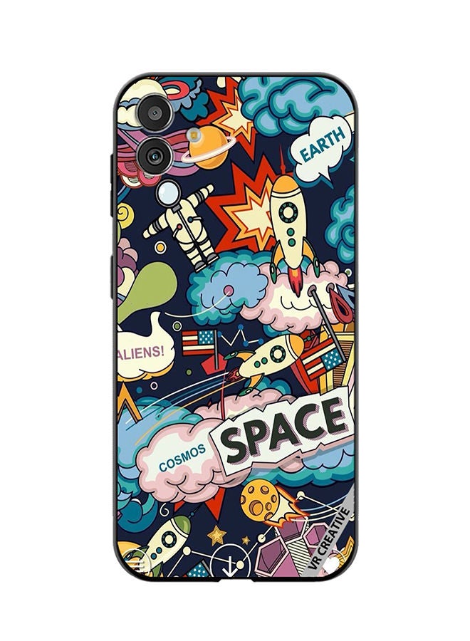 VR CREATIVE Protective Case Cover For Samsung Galaxy F14 Space Design Multicolour - Image 1