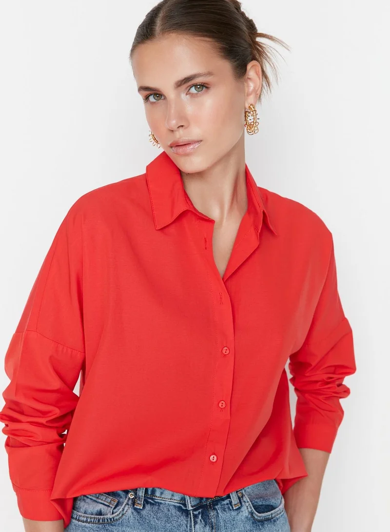 trendyol Oversized Button Down Shirt