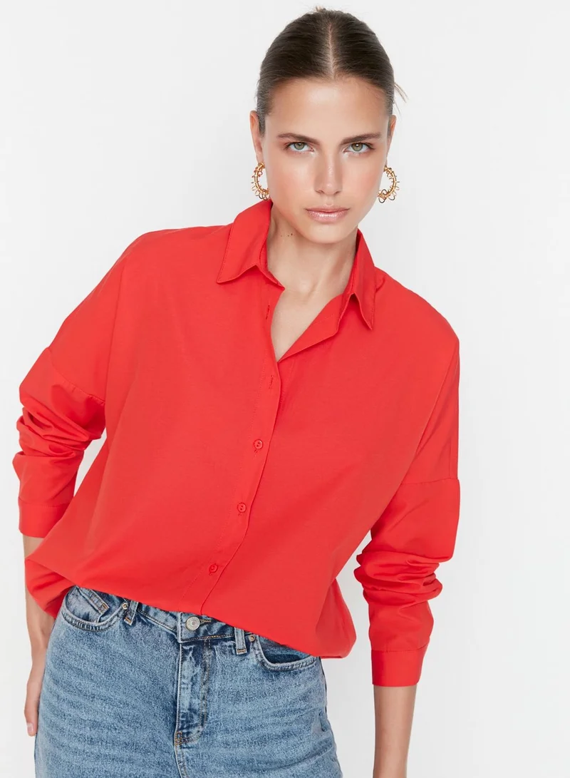trendyol Oversized Button Down Shirt