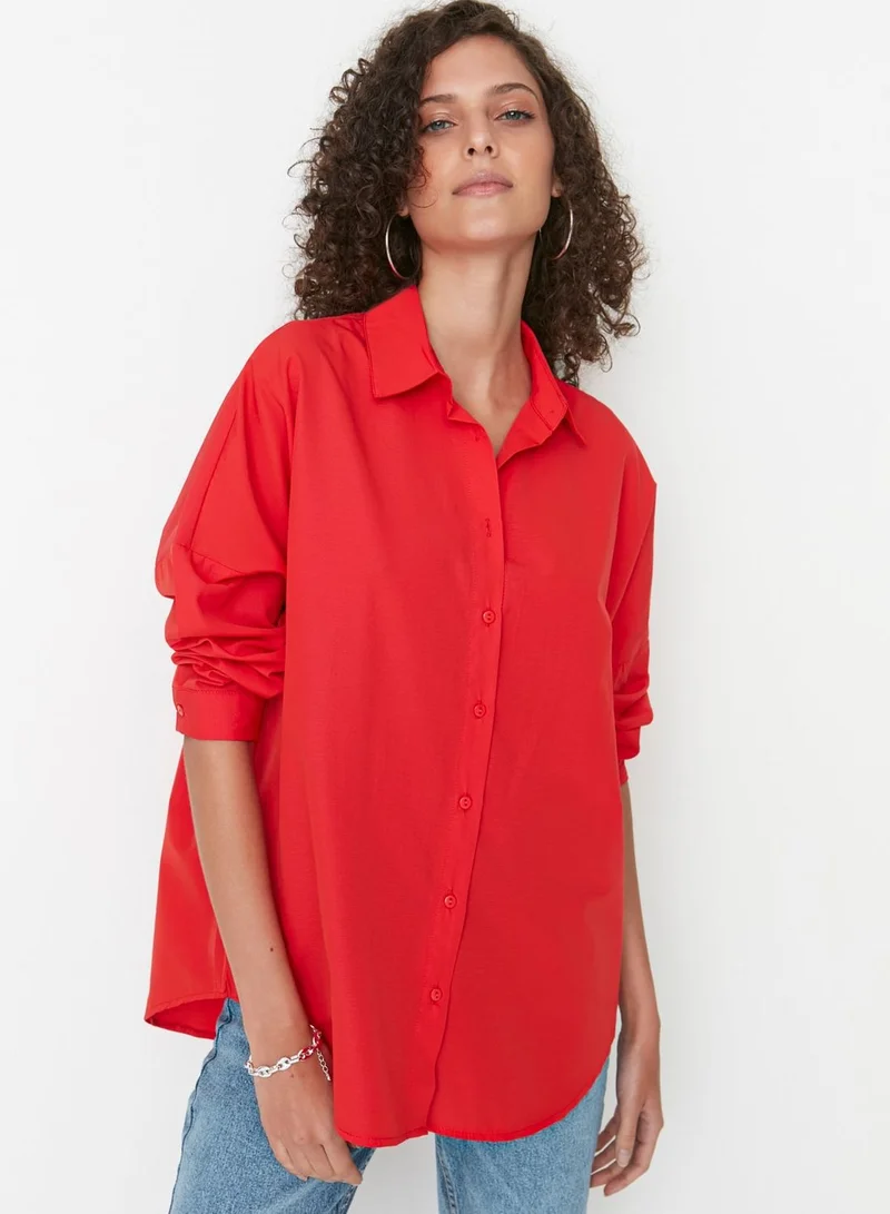 trendyol Oversized Button Down Shirt