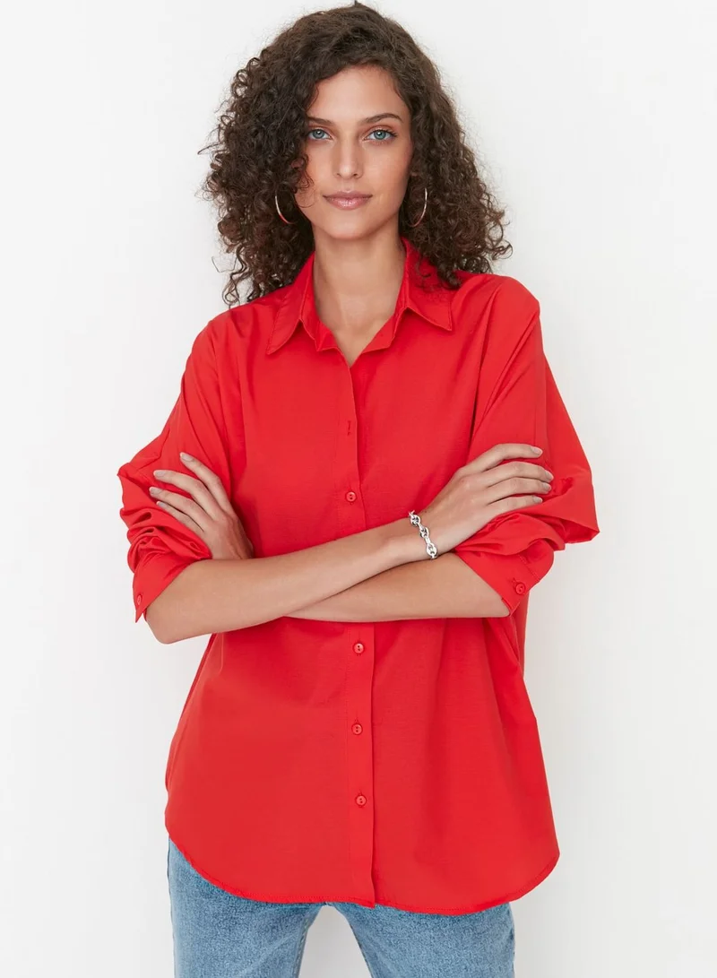 trendyol Oversized Button Down Shirt