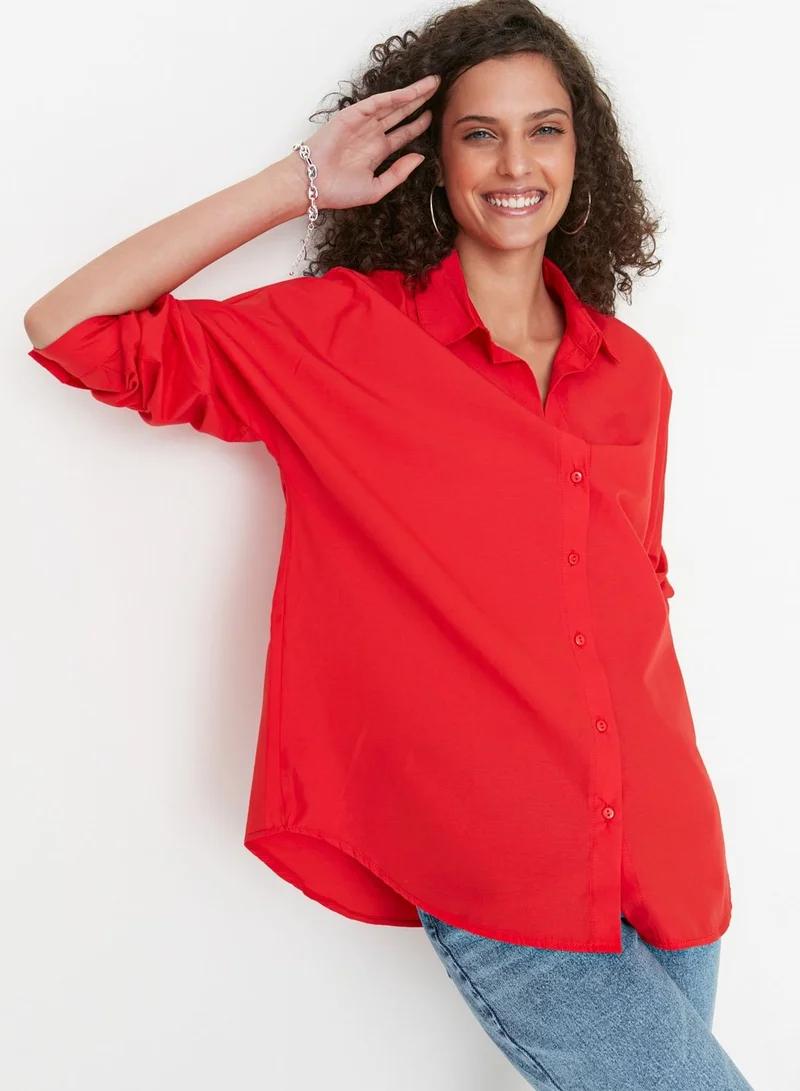 trendyol Oversized Button Down Shirt