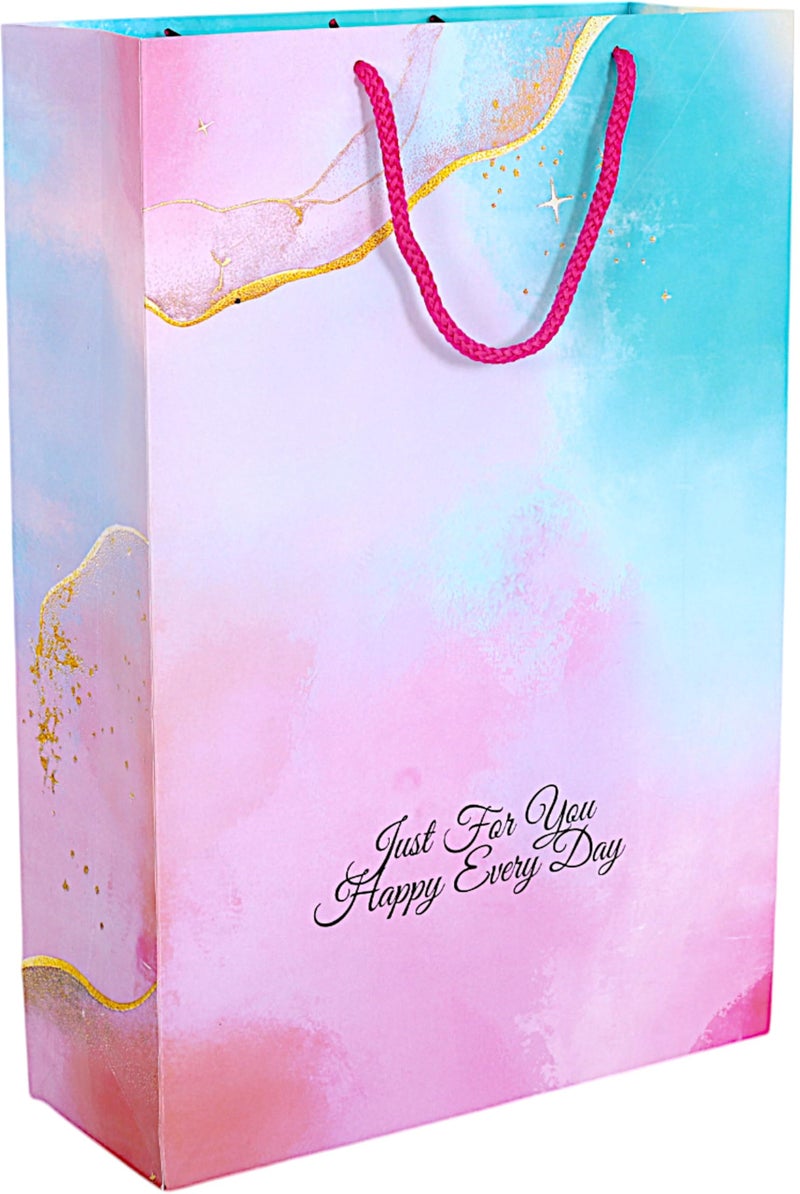 Unwrap Delights Pack of 12pcs (Each 10X14.5X3.75 inches) Stylish Floral Printed Paper Gift Bags - Perfect for Gifting, Return Gifts, and Party Favors (200 GSM). - Image 1