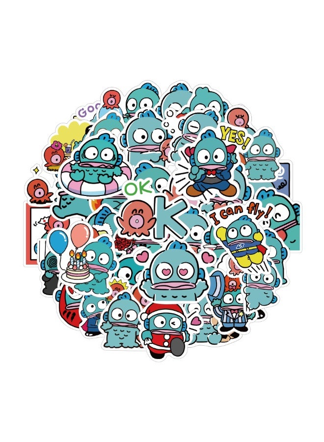 NIBEMINENT 50 Pcs Clown Fish Deco Kit Waterproof Stickers, High Definition Printing Bright Colors, Suitable for Laptop Skateboard Luggage Water Bottle Guitar DIY - Image 1