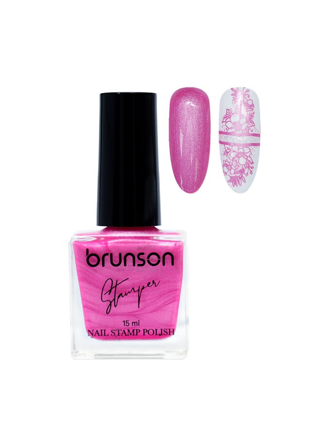 brunson Stamping Nail Art Stamping Gel Polish UV Gel For Nail Stamping Plate Nail Art Stamping Polish Fingernail Manicure Print BNSTP030