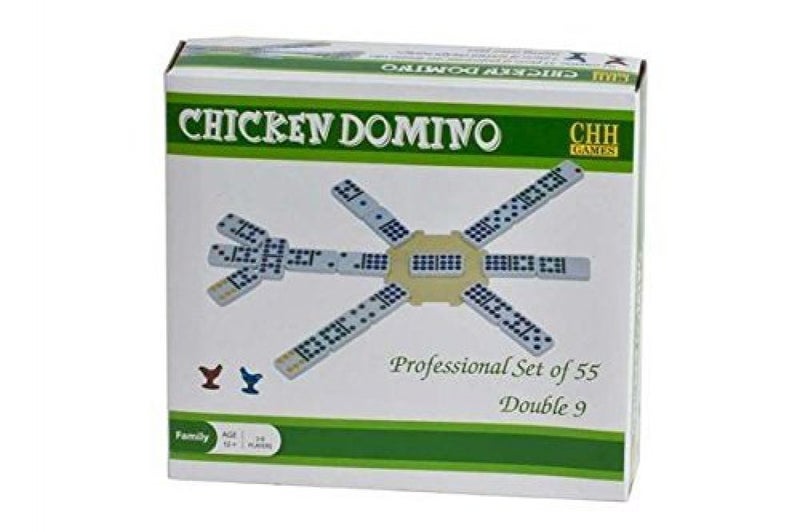 CHH Professional Color Dot Chicken Dominoes with Centerpiece Marker