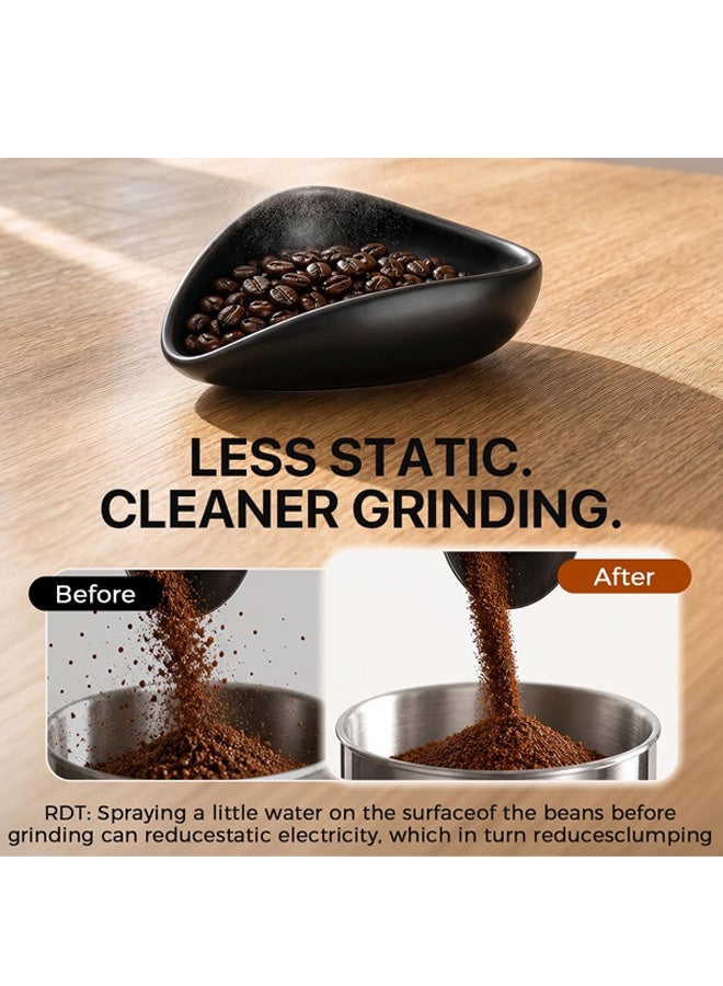 Black Ceramic Coffee Dosing Cup Tea Storage Tray Single Dose Measuring Container for Coffee Beans Loose Leaf Tea Vessel - Image 2
