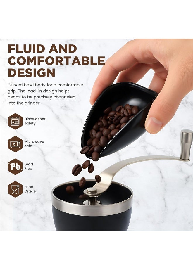 Black Ceramic Coffee Dosing Cup Tea Storage Tray Single Dose Measuring Container for Coffee Beans Loose Leaf Tea Vessel - Image 5