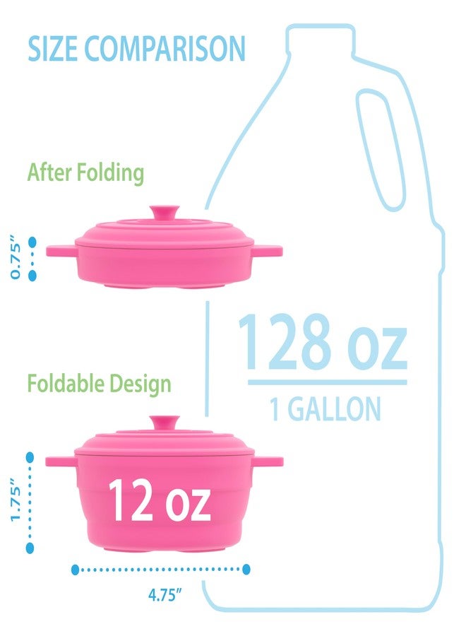 Bakerpan Silicone Microwave Egg Cooker, 4.75" x 1.75" Small Microwave Bowl with Lid, Mini Collapsible Silicone Egg Poacher, 1 1/2 Cup Capacity - Set of 4 - Image 2