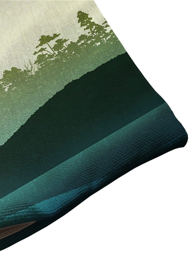 Solekla غطاء وسادة مزخرف 12x20 بوصة مع منظر طبيعي للجبال والأشجار - Image 5
