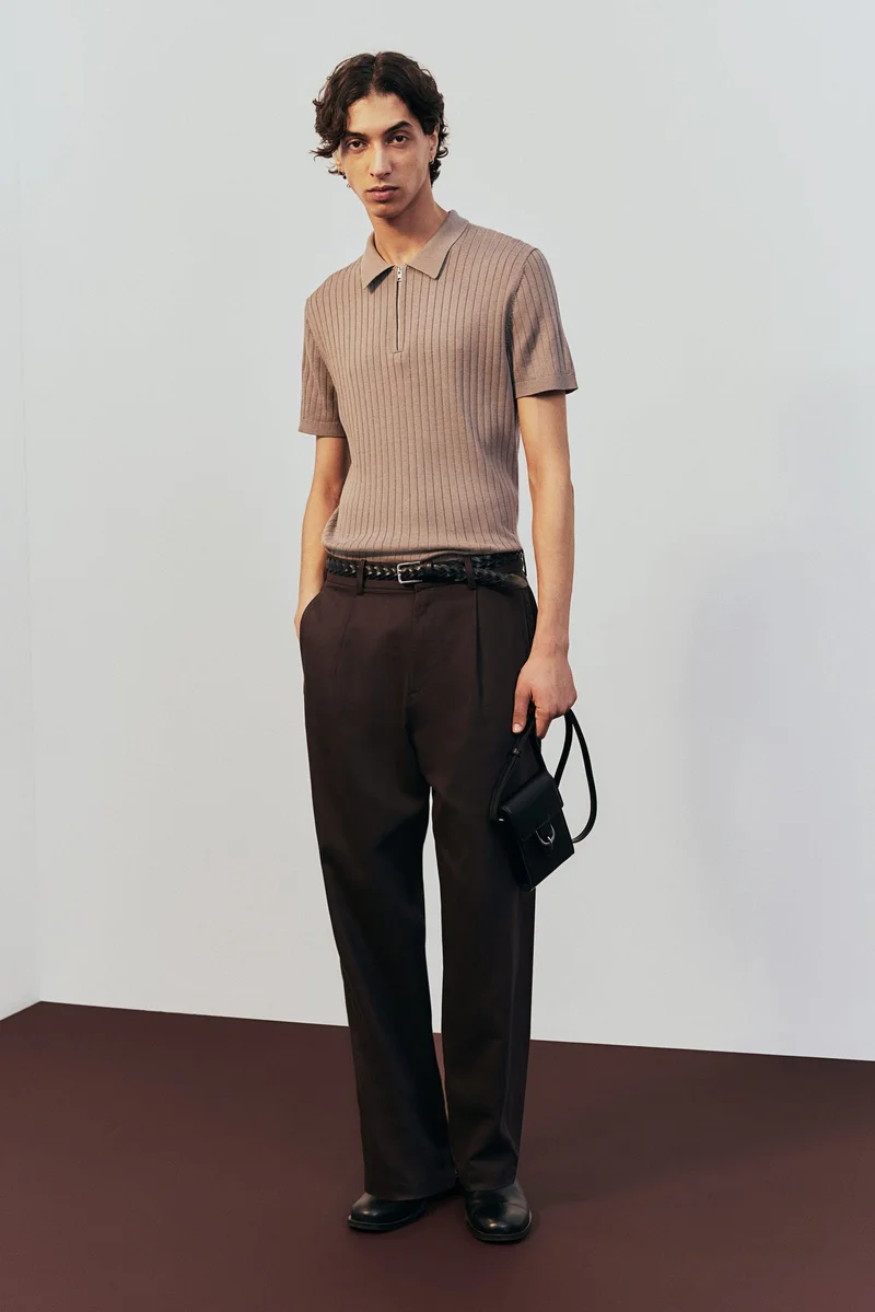 H&M Relaxed Fit linen-blend trousers