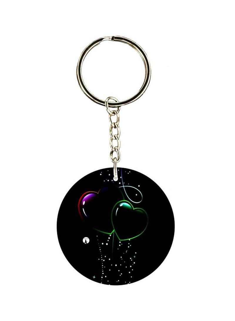 RKN Heart Printed Pocket Keychain