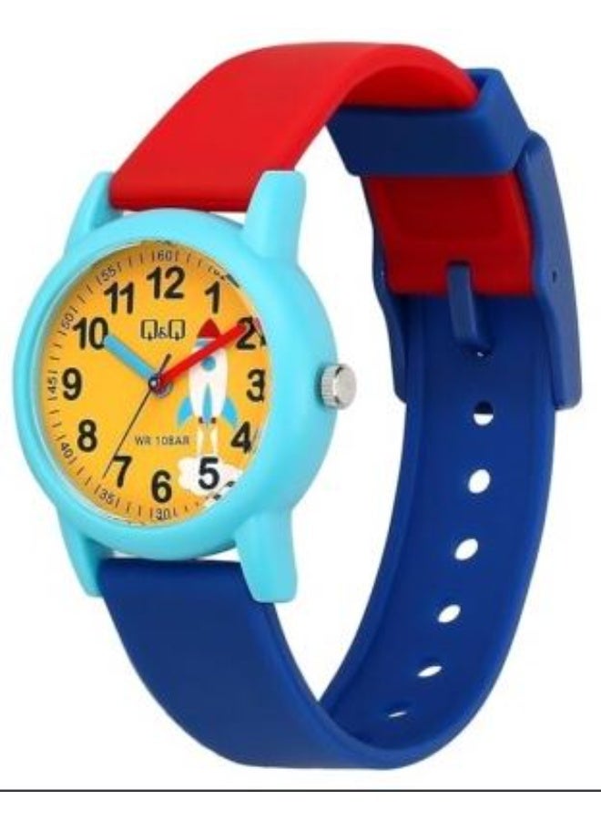 Q&Q Kids Unisex Analog Quartz Watch VS49J009Y with Red and Blue Strap - Image 2