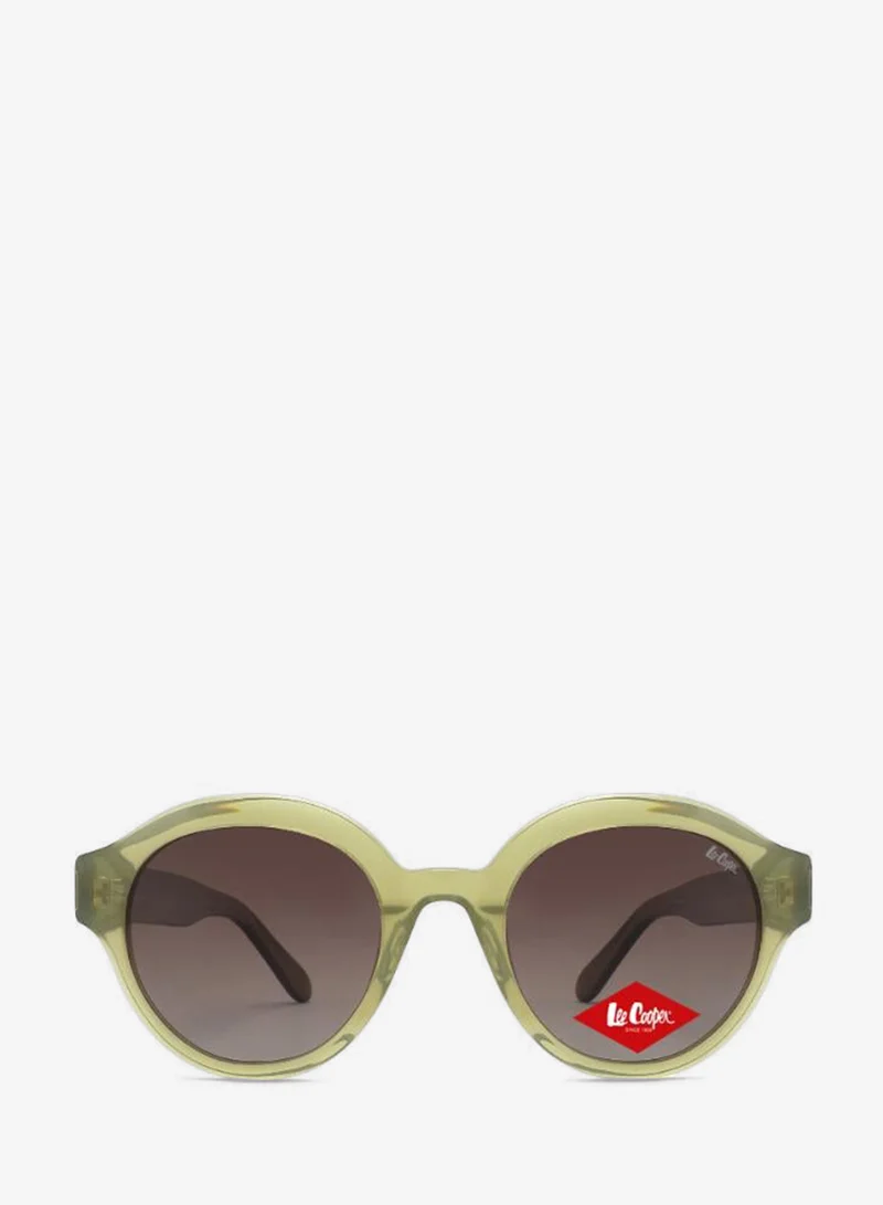 Lee Cooper 1.1 Tac Polarized Sunglasses Olive +Brown Frame Brown Mirror Lens 48mm  - LCM10768C1