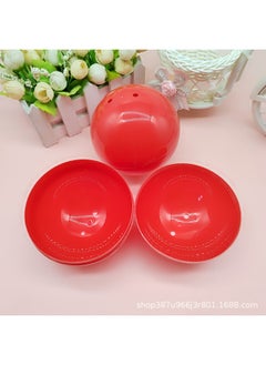 10cm Twist Egg Shell 100mm Twist Egg Shell 10cm Empty Shell Lottery Hollow Ball Can Open The Ball Plastic Shell-Colour:10cm Red