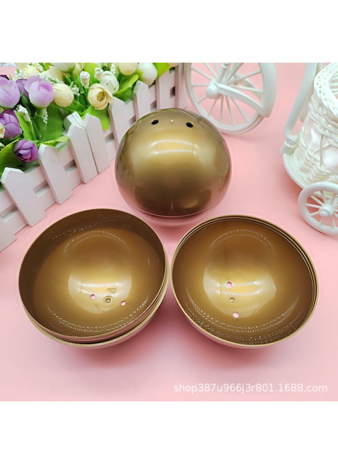 Generic 10cm Twist Egg Shell 100mm Twist Egg Shell 10cm Empty Shell Lottery Hollow Ball Can Open The Ball Plastic Shell-Colour:10cm Red  - Image 4