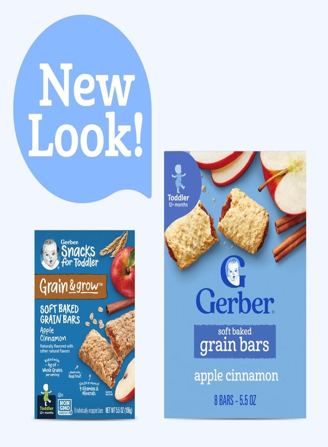 Gerber Soft Baked Grain Bars, Toddler Snacks, Apple Cinnamon Bars, Finger Food, 8PK - Image 2