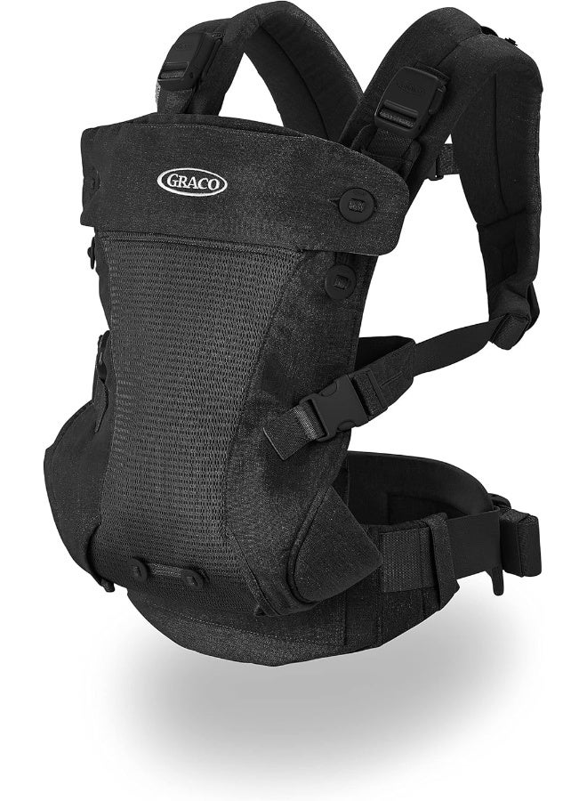 Graco Cradle Me 4 in 1 Baby Carrier | Includes Newborn Mode with No Insert Needed, Black Onyx - Image 1