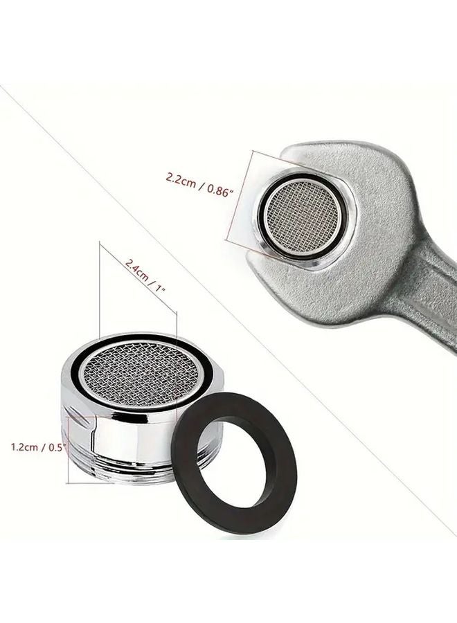 10pcs M24 Thread Stainless Steel Faucet Aerator With Install Wrench Rust Resistant - Image 4