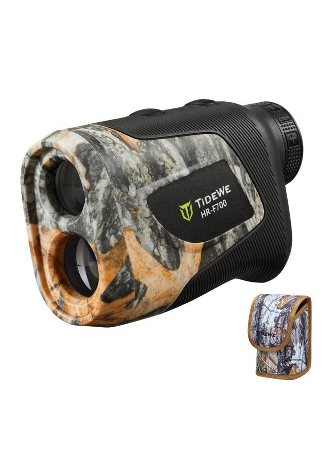 TIDEWE Hunting Rangefinder with Rechargeable Battery, 700Y Camo Laser Range Finder 6X Magnification, Distance/Angle/Speed/Scan Multi Functional Water-Resistant Rangefinder with Case - Image 1