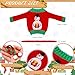Meanplan 12 Pcs Christmas Doll Clothes Accessories Set Sweater Christmas Doll Scarf Elk Snowflake Xmas Tree Print Small Sweater Knitted Clothing OutfitSnowflake - Image 4