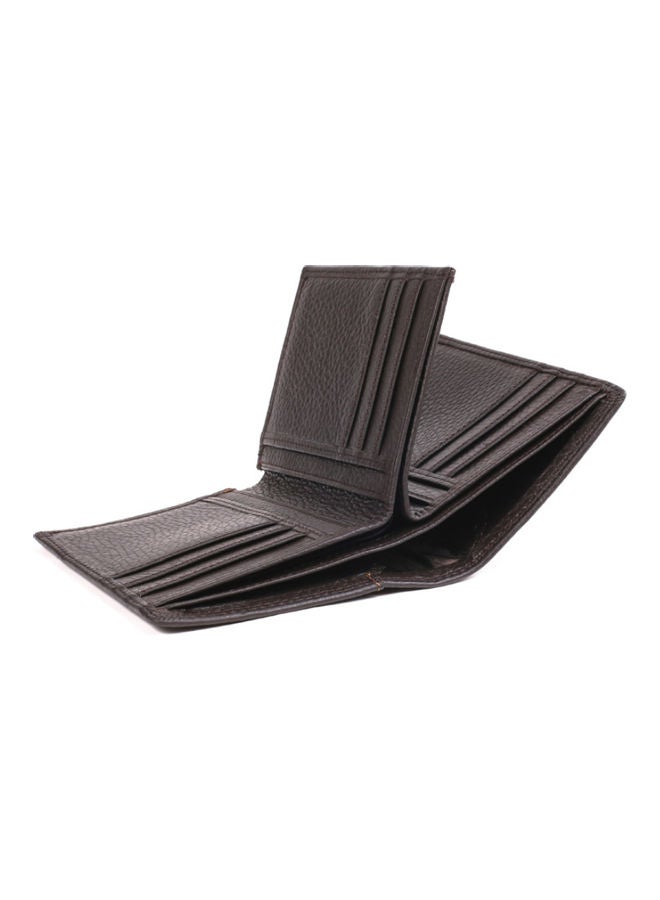 Large Capacity Leather Wallet Coffee - Image 5