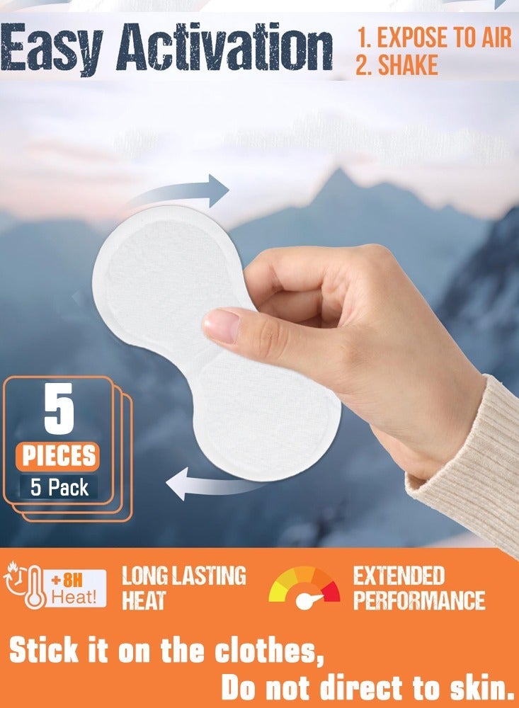 Hodaf Abdomen Warmer Patch – Disposable Hot Therapy Packs for Abdomen – Up to 8 Hours of Heat Long Lasting u0026 Discomfort Relief for Winter Outdoor Work, Sports Activities – 5 Piece - Image 4