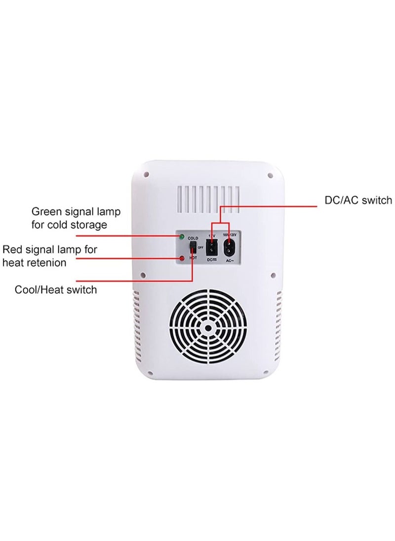 Cool Baby - 8L Mini Fridge for Skincare Refrigerator Portable Dual-Use Car Home Fridge Beverage Refrigerators Freezer Cooler Warmer Keep Fresh for Car Home - Image 1