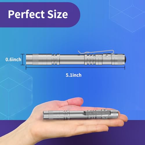 COSOOS 2 UV Flashlight Black Light, 2 Pack 395nm Mini Pen Light with Clip, Waterproof Ultraviolet Flashlight for Pet Urine Detector, Scorpions Finder, Hotel Inspection, Dry Stain and Bed Bugs - Image 5
