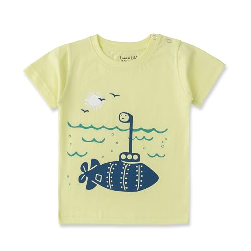 Luke and Lilly Baby Boys Printed Cotton Half Sleeve Tshirt - Image 5