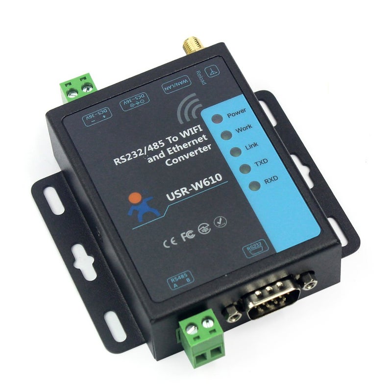 PUSR Serial to WiFi Ethernet Wireless Converter RS232 RS485 Serial Server(USR-W610) - Image 3