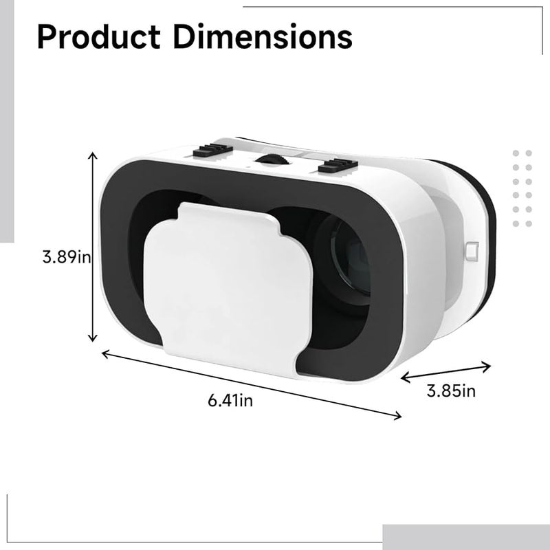 Adjustable Vision VR Headset 0 400 Degrees Open Back Ventilated Design Includes Cleaning Cloth - Image 4
