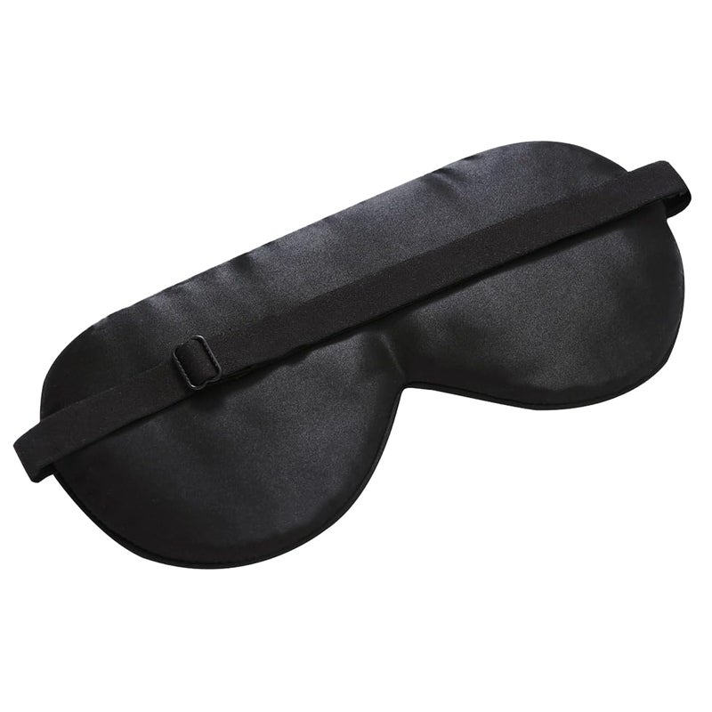 Alaska Bear Natural Silk Sleep Eye Mask Pink, Back Black for Blackout - Image 2