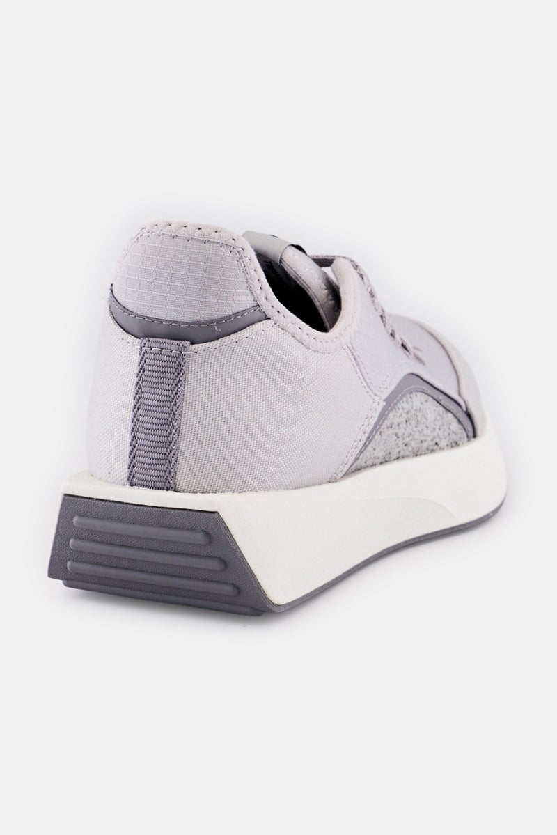 Allbirds Women Brand Logo Lace Up Casual Shoes, Light Grey - Image 3