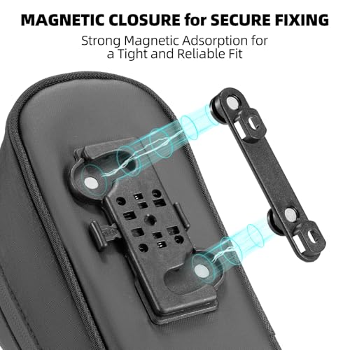 ROCKBROS Electric Scooter Bag, Bike Handlebar Bag with External Water Bottle Holder, Prorietary Magnetic Snap 1.5L Storage Bag for Electric Scooters, Ebike and Folding Bicycles, Green - Image 3