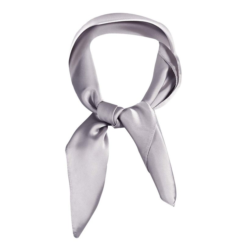 AOLIGE Scarfs for Women Satin Square Neck Scarfs for Women Lightweight 27" x 27" - Image 1