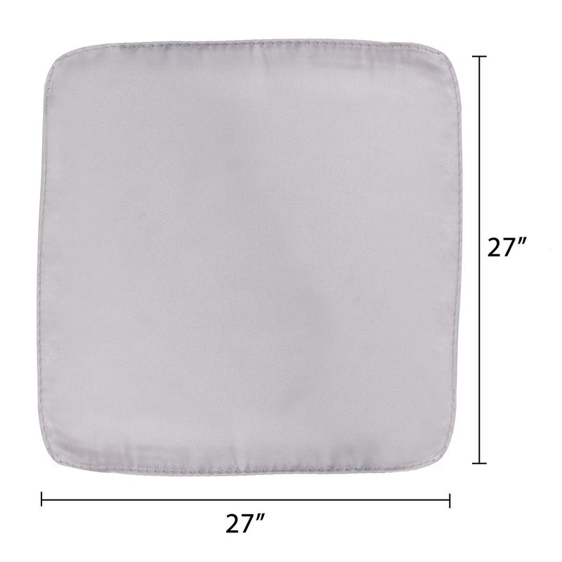 AOLIGE Scarfs for Women Satin Square Neck Scarfs for Women Lightweight 27" x 27" - Image 3