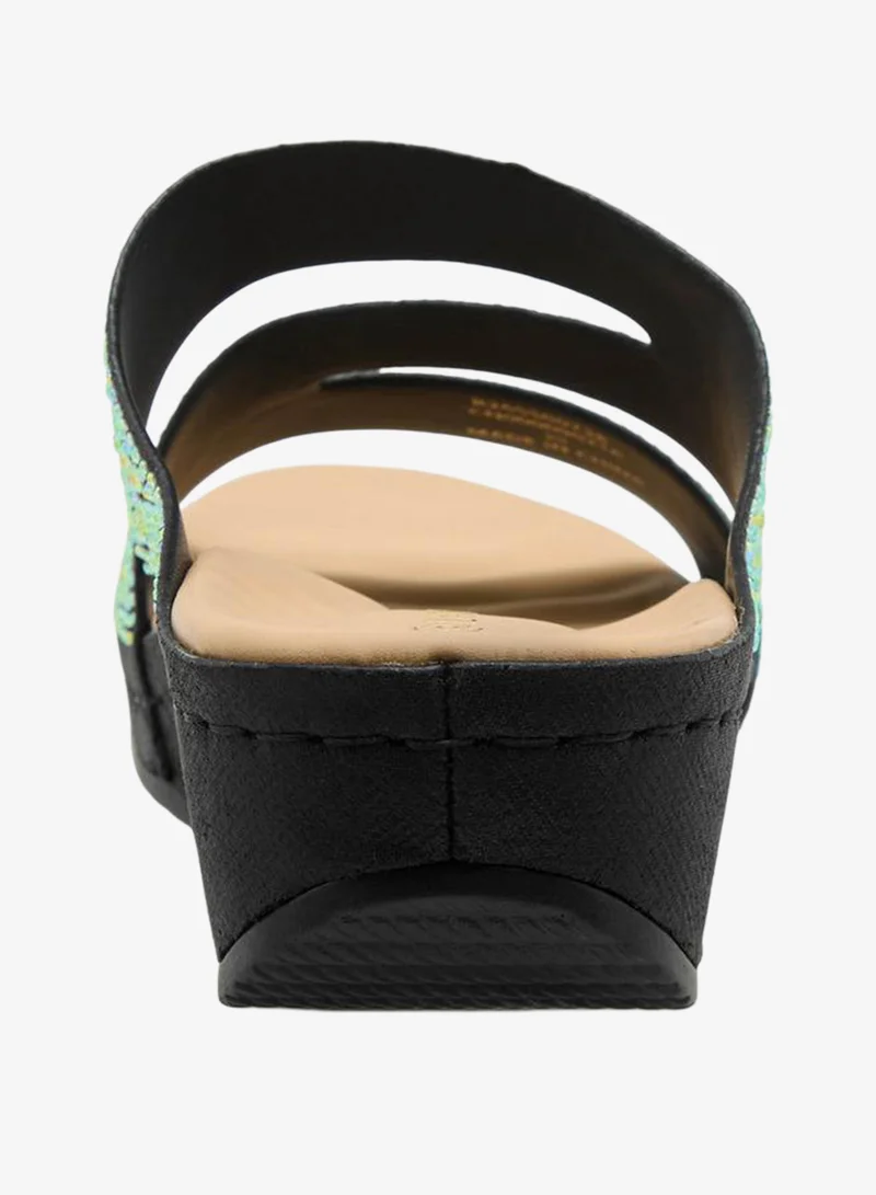 Le Confort BLACK Women Embellished Sandals Ramadan Collection for Women | Best Price UAE